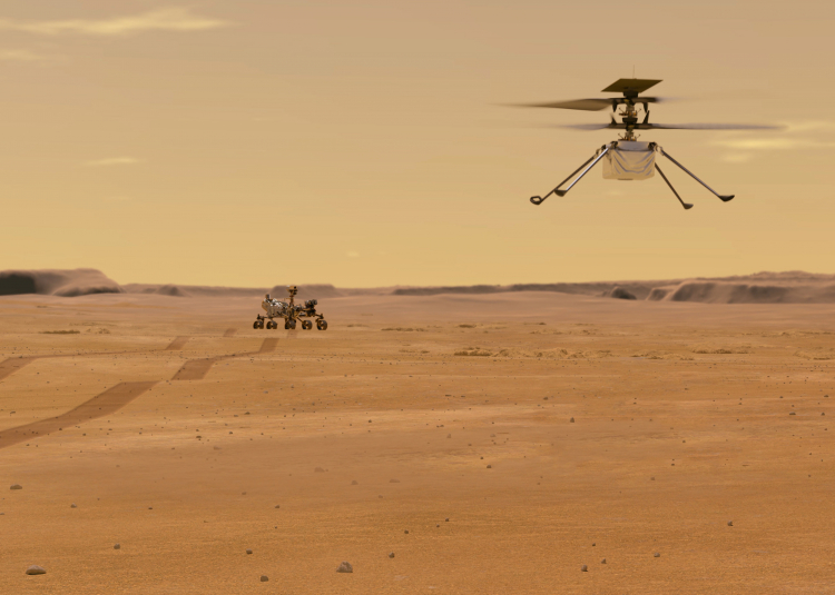 Марсианский вертолет Ingenuity сообщил на Землю, что у него всё хорошо