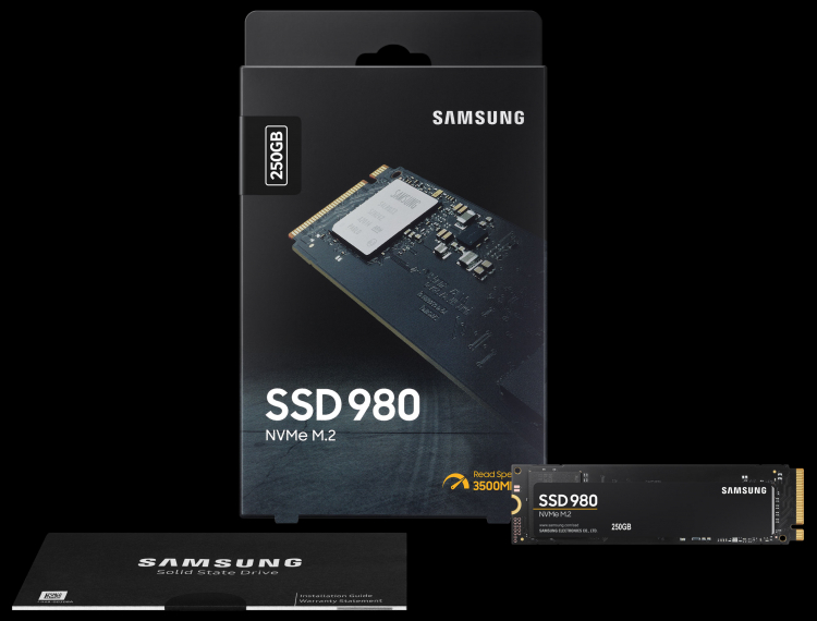 Представлены твердотельные накопители Samsung 980 NVMe — без DRAM, но с высокой скоростью
