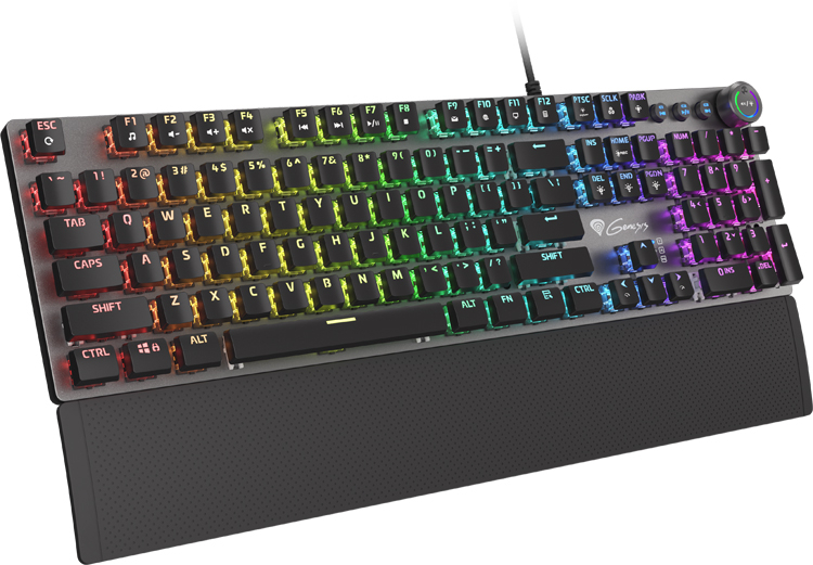 Игровая клавиатура Genesis Thor 401 RGB наделена механическими переключателями Kailh Brown
