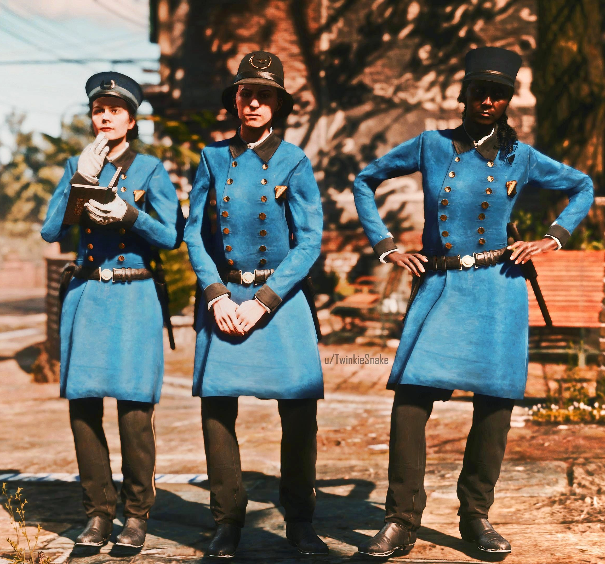 Суфражистки, ещё рано: в файлах Red Dead Redemption 2 нашли незаконченные модели женщин-полицейских из Сен-Дени