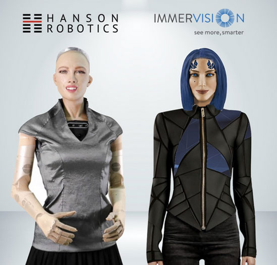  Источник изображения: Immervision / Hanson Robotics 