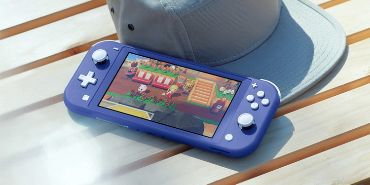 Nintendo представила новую модель Switch Lite в синем цвете