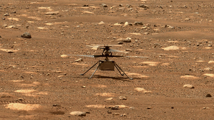 Марсианский вертолёт успешно прошёл тест на вращение лопастей с высокой скоростью