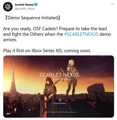 Ролевой экшен Scarlet Nexus скоро получит демоверсию — она станет временным эксклюзивом Xbox Series X и S