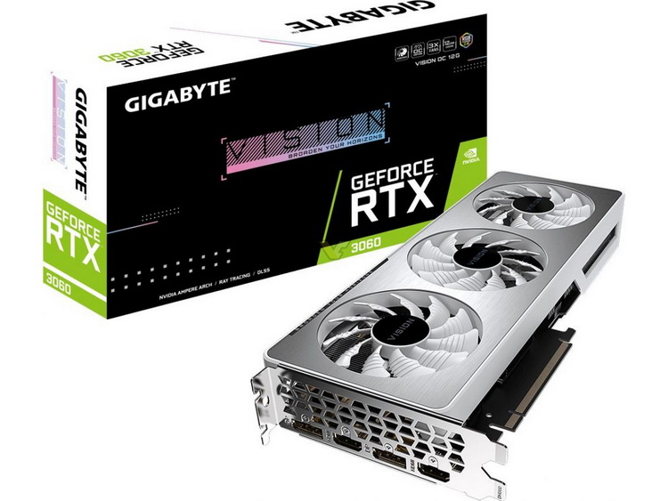 Gigabyte начала выпускать GeForce RTX 3060 с аппаратным ограничителем майнинга