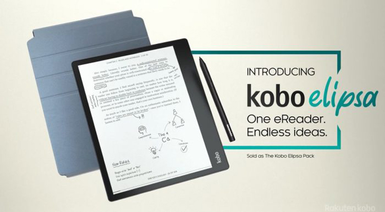 Kobo готовит ридер Elipsa с 10,3" дисплеем и перьевым управлением