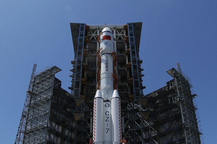 The rocket never took off. Image source: Xinhua
