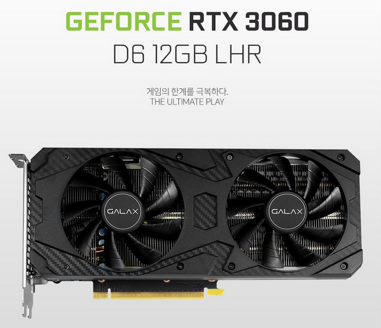 Обновлённая GeForce RTX 3060 с аппаратным ограничителем майнинга поступила в продажу в Корее по цене почти в $1000