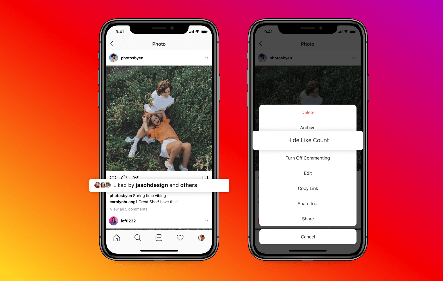 Instagram добавил возможность отключения счётчика лайков под публикациями