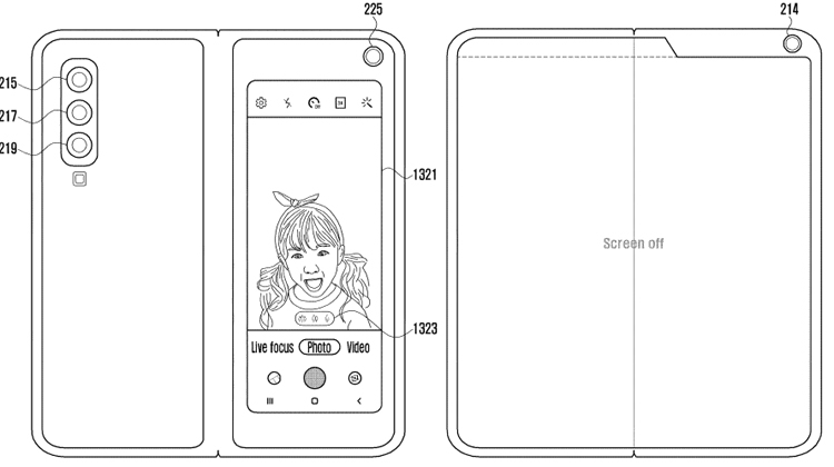 Новый смартфон-книжка Samsung может получить шесть камер