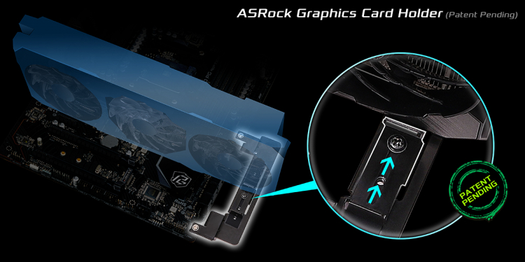 ASRock представила материнские платы X570S и B550 Reptide со встроенным держателем видеокарт