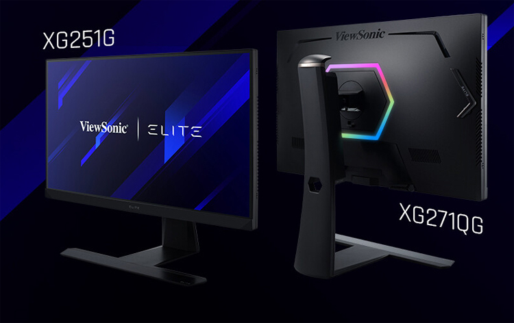 ViewSonic представила игровые мониторы Elite с технологией NVIDIA Reflex