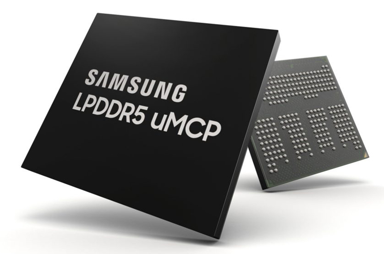 Samsung начала массовый выпуск модулей памяти LPDDR5 uMCP для смартфонов