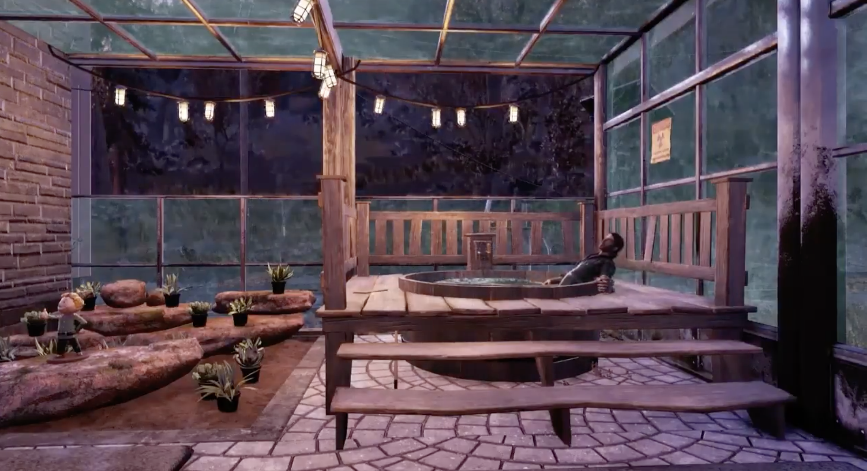 Смертельный отдых: в Fallout 76 игрок убил несколько десятков незадачливых гостей с помощью хитроумной ловушки-джакузи