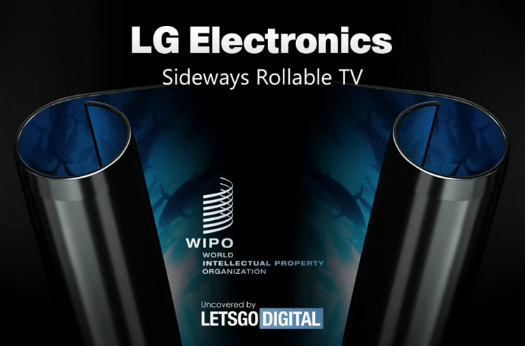 LG запатентовала телевизор, скручивающийся по горизонтали