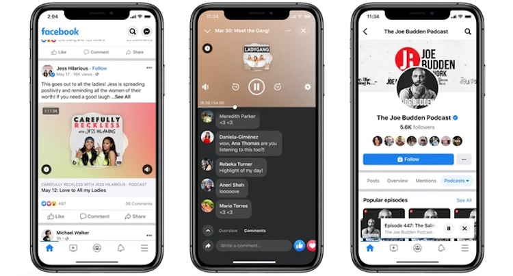 Facebook запустила Live Audio Rooms и «Подкасты» — пока что сервисы доступны только в США