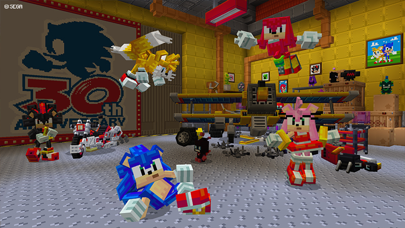 Для Minecraft вышло дополнение с Соником в честь 30-летия Sonic the Hedgehog