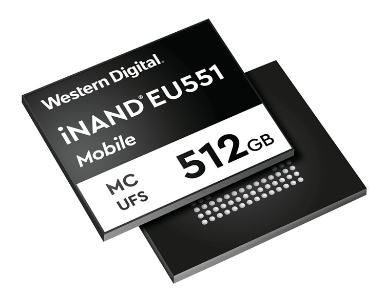 Western Digital представила чипы флеш-памяти iNAND MC EU551 для 5G-смартфонов