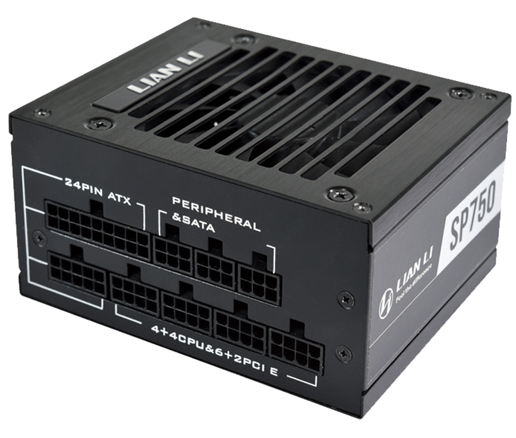 Блок питания Lian Li SP750 с модульной системой кабелей рассчитан на компактные ПК