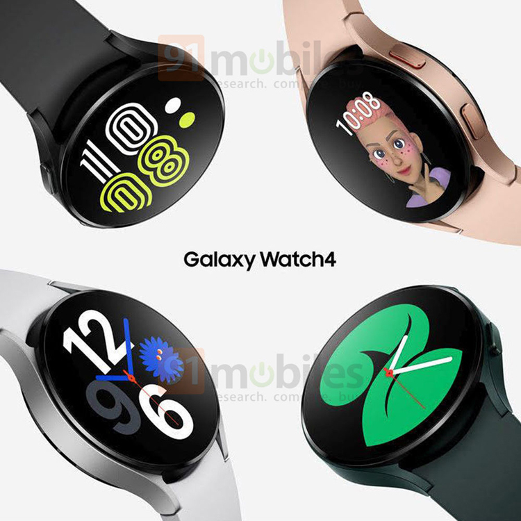 Часы Samsung Galaxy Watch4 предстали на качественных пресс-рендерах