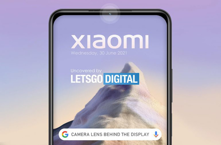 Xiaomi запатентовала смартфон с камерой в узкой экранной рамке