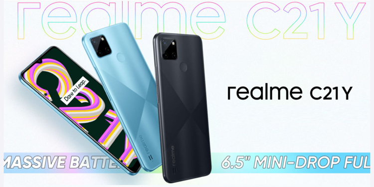 Смартфон Realme C21Y с чипом Unisoc и батареей на 5000 мА·ч оценён в $150