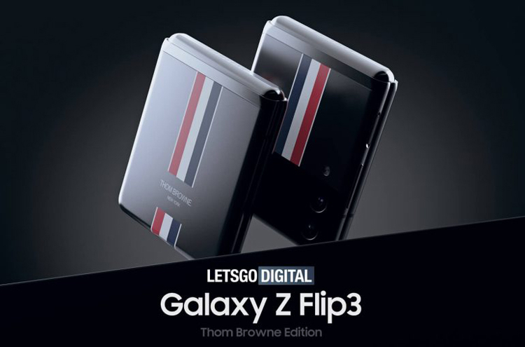 Эксклюзивный смартфон Samsung Galaxy Z Flip 3 Thom Browne Edition показался на рендерах