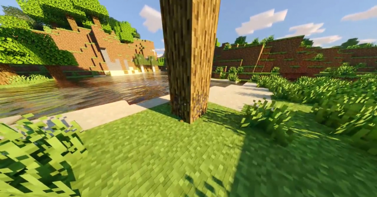 Энтузиаст показал, как выглядела бы Minecraft с реалистичной физикой деревьев и воды
