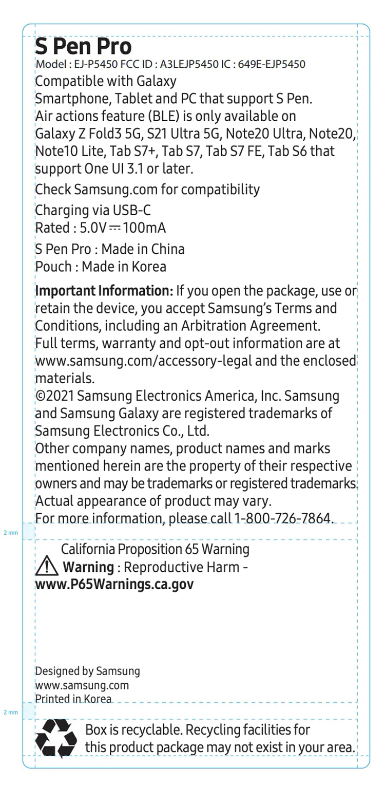 Смартфон Samsung Galaxy Z Fold 3 получит поддержку цифрового пера S Pen Pro