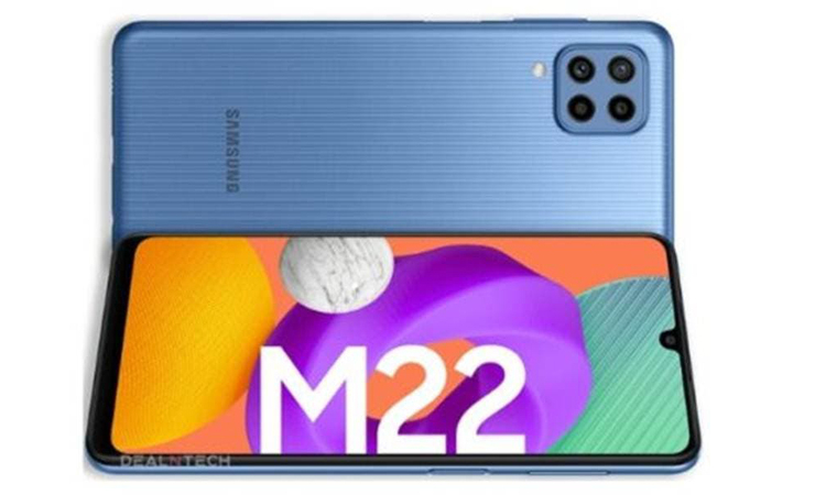 Смартфон Samsung Galaxy M22 предстал на рендерах в трёх цветах