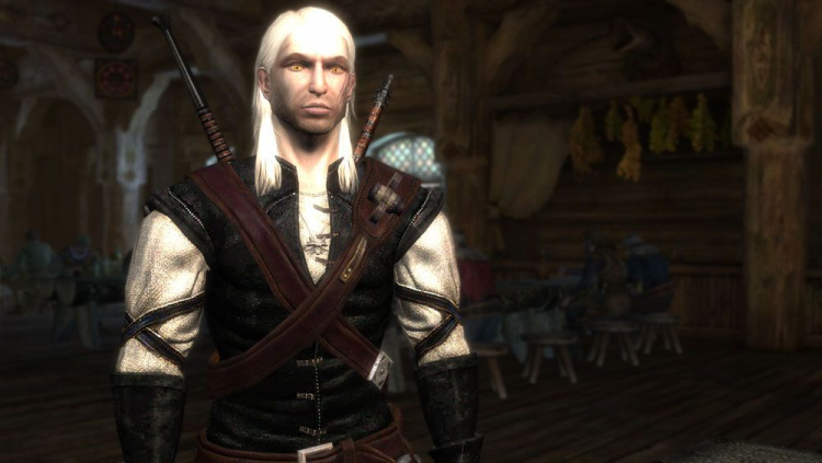 Геральт в первой The Witcher, источник изображения: PC Gamer
