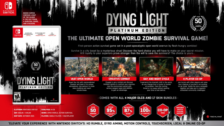 Слухи: Dying Light доберётся до Nintendo Switch в октябре