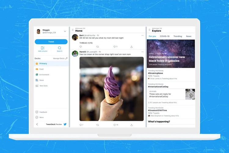 Twitter взялась за обновление TweetDeck: новый интерфейс уже можно протестировать