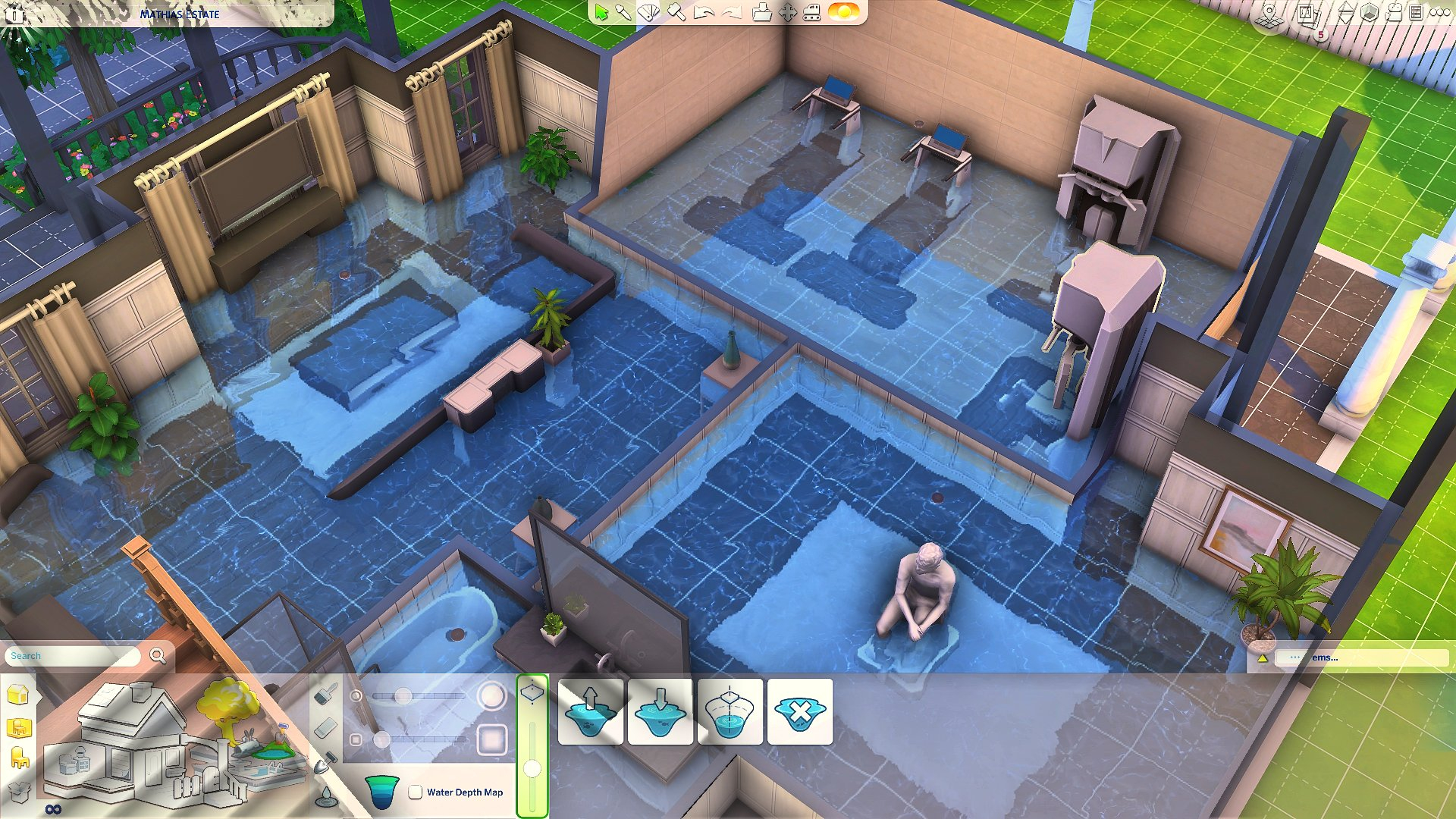 Игроки в The Sims 4 стали затапливать свои дома в дополнении Загородная жизнь