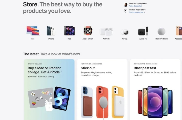 Apple неожиданно обновила дизайн онлайн-магазина