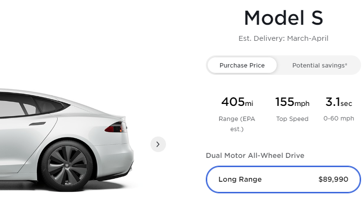 Базовая версия Tesla Model S подорожала на $5000 второй раз за месяц