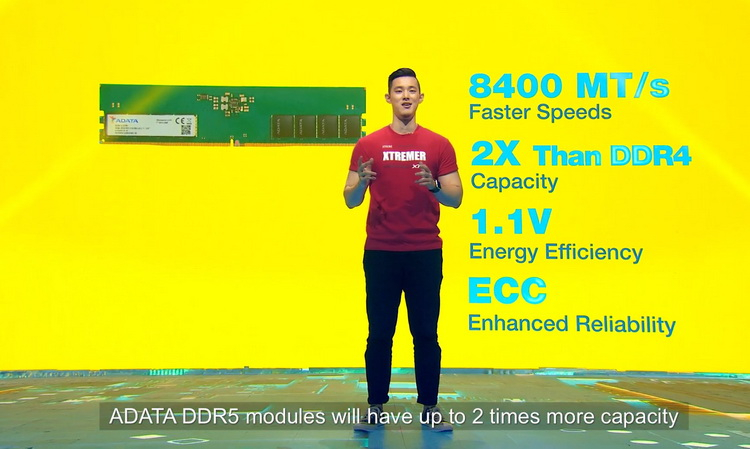 ADATA анонсувала модулі пам'яті DDR5 з ефективною частотою до 12 600 МГц