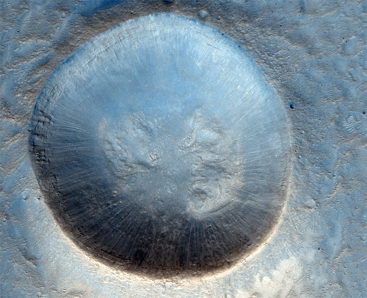 Фото дня: великолепное трио марсианских кратеров