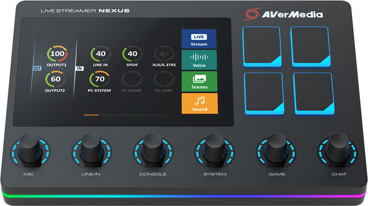 Предложение к началу учебного года: AVerMedia Live Streamer NEXUS объединяет функции центра управления и аудио микшера