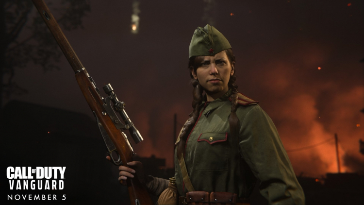 Видео: снайпер Полина убивает нацистов в Сталинграде в геймплейной демонстрации Call of Duty: Vanguard