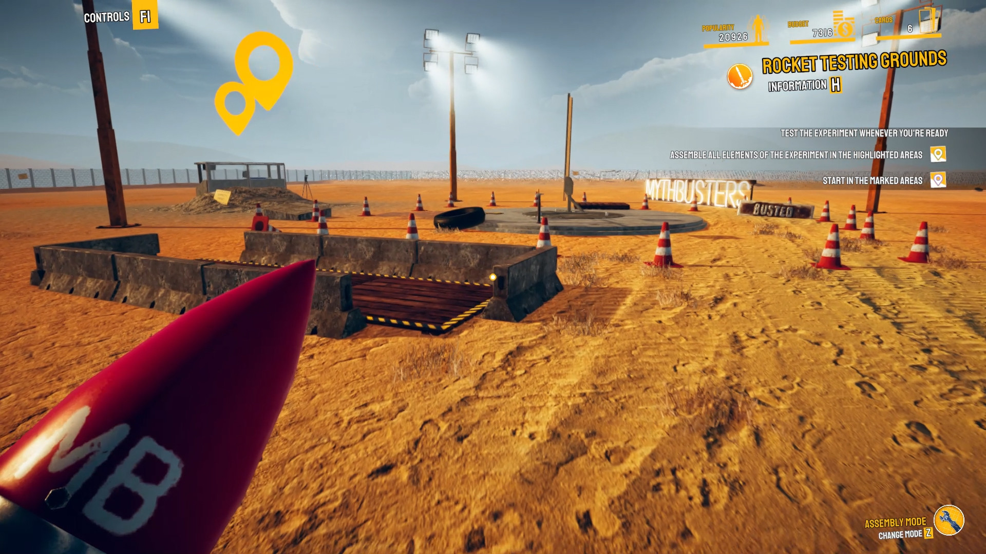 Подготовка к экспериментам в трейлере MythBusters: The Game симулятора по мотивам Разрушителей легенд