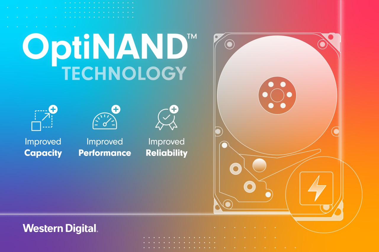 Western Digital анонсировала концептуально новые жёсткие диски с технологией OptiNAND: 20 Тбайт без SMR