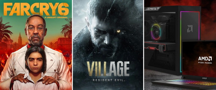 Покупателям ПК на Ryzen и Radeon подарят копии Resident Evil Village и Far Cry 6