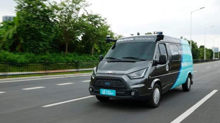 Китайская WeRide разработала небольшой автономный фургон Robovan для городских доставок