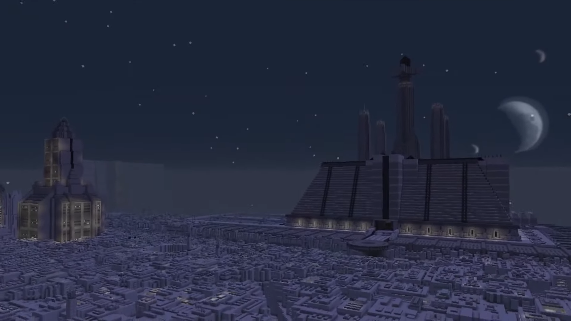 Энтузиаст пытается воссоздать все планеты из Звёздных войн в Minecraft Татуин и Корусант уже готовы