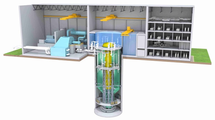  Проект АЭС на малом реакторе. Источник изображения: GE Hitachi Nuclear Energy 