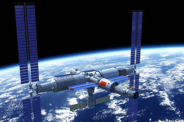  Проект китайской орбитальной станции. Источник изображения: Weibo 