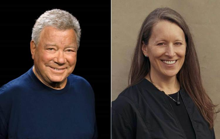 Ulyam Shatner (left) and Audrey Powers (right) / Image: Blue Origin