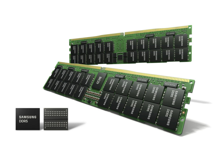 Samsung начала массовое производство самой современной оперативной памяти DDR5 по техпроцессу 14-нм EUV