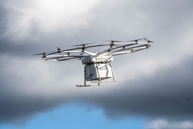 Volocopter провела первый полет грузового дрона, способного перевозить до 200 кг